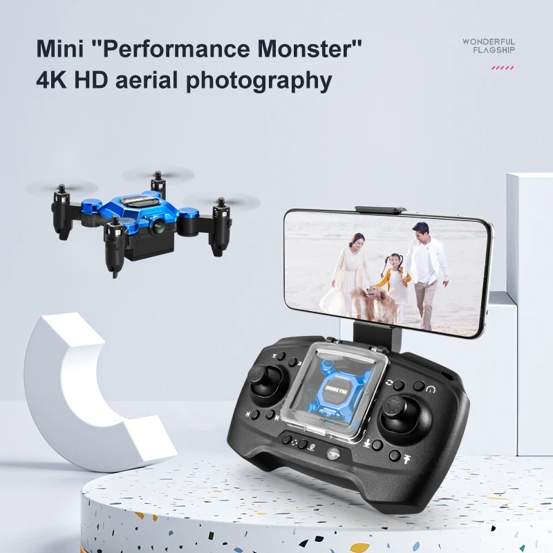 Drone Multispectral - Mini Drone K04 Dobrável para Armazenamento,