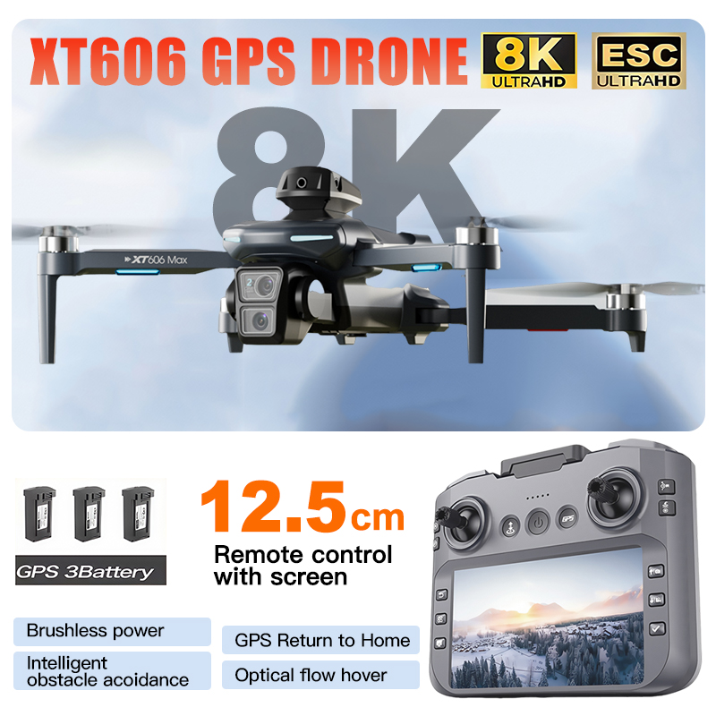 Drone Multispectral - Drone XT606 MAX 3 com Câmera