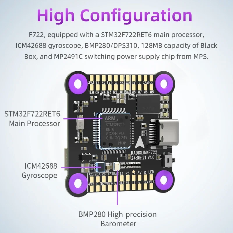Controlador de Voo RoRusRadiol - Betaflight Fc F7 avaliação e preço