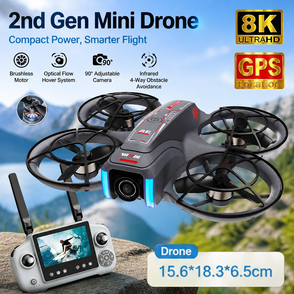 Mini Drone AE21 8K HD com Câme - Drone Mapping avaliação e preço