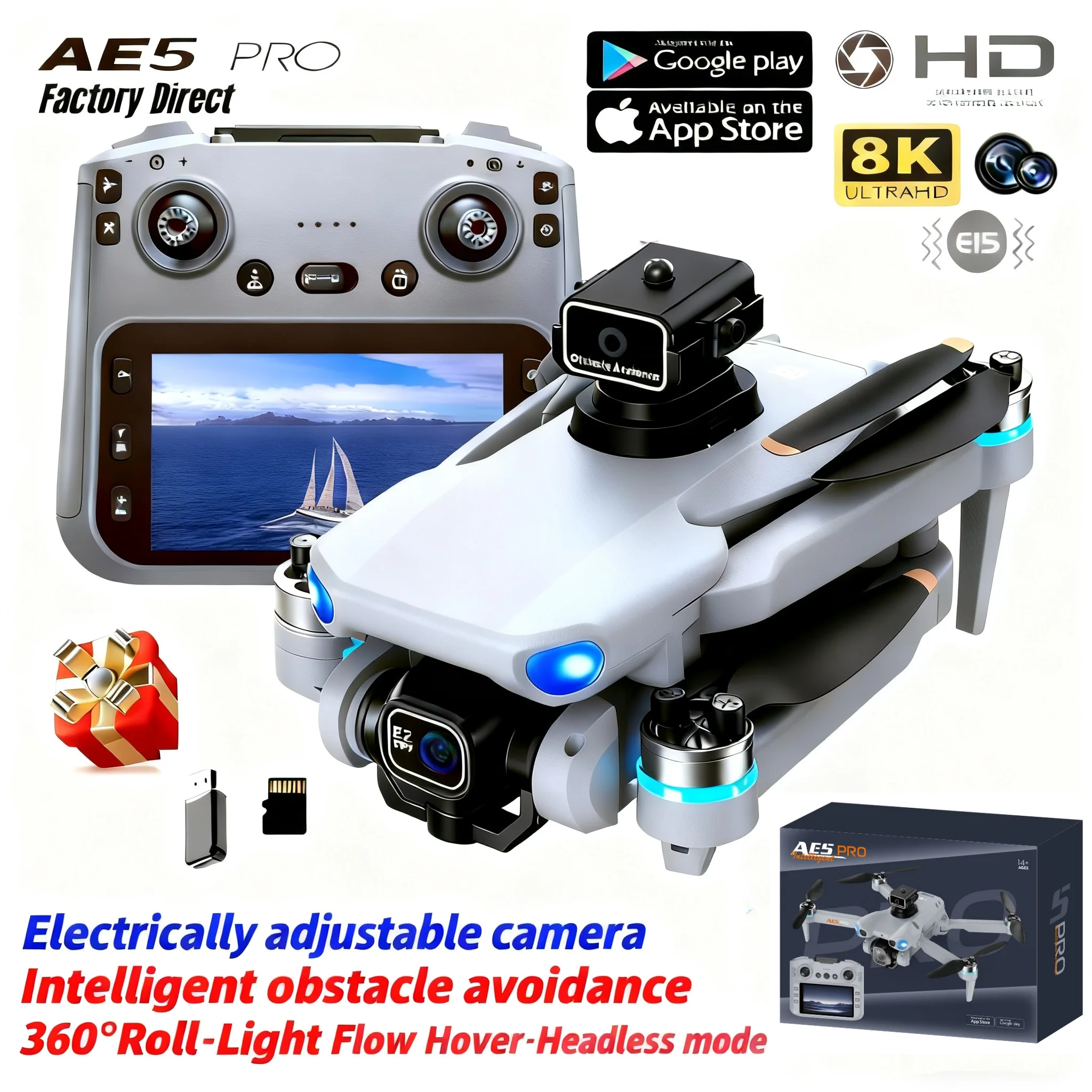Drone AE5 Pro 8K HD com Tela d - Drone Multispectral avaliação e preço