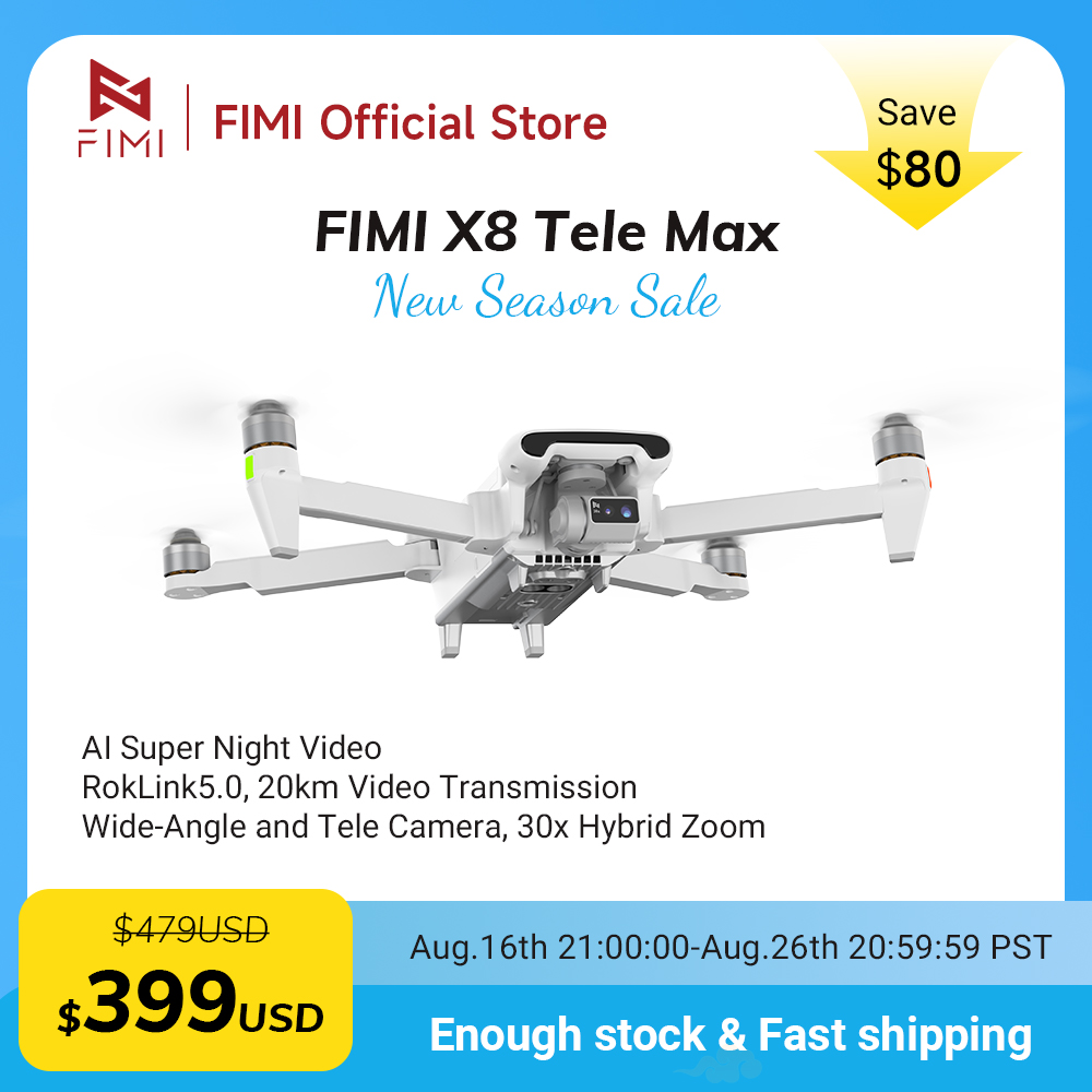 Drone FIMI X8 Tele Max com Câm - Drone Thermal Imaging avaliação e preço